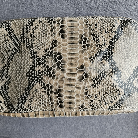 Danier Python-Print Clutch With Strap - Picture 4 of 6